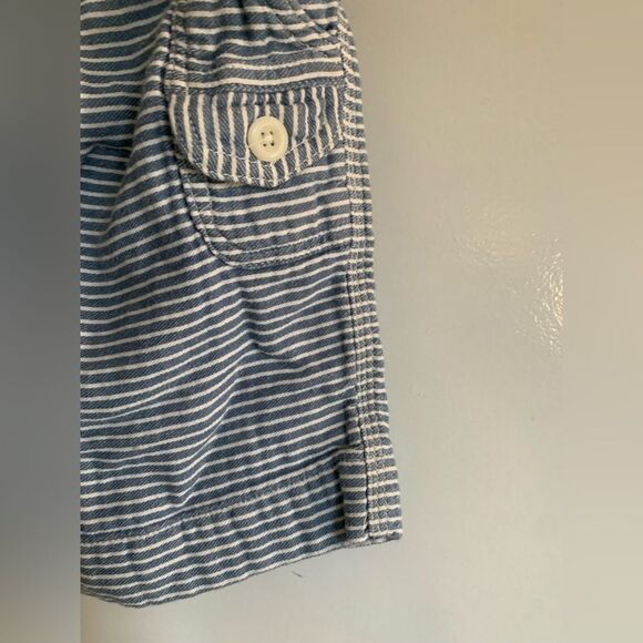Bit’z Kids Horizontal Striped Blue and White Cargo Pants - Picture 6 of 9